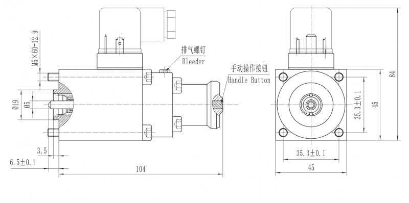 GP45-4-A比例阀用电磁铁