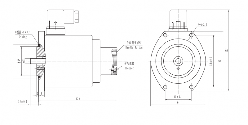 GP80-4-A比例阀用电磁铁