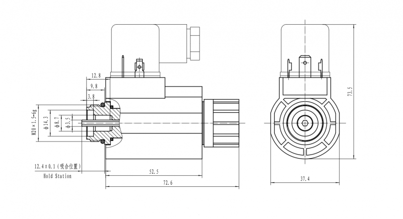 MFZ12-22YC（D）低功耗螺纹连接直流阀用电磁铁